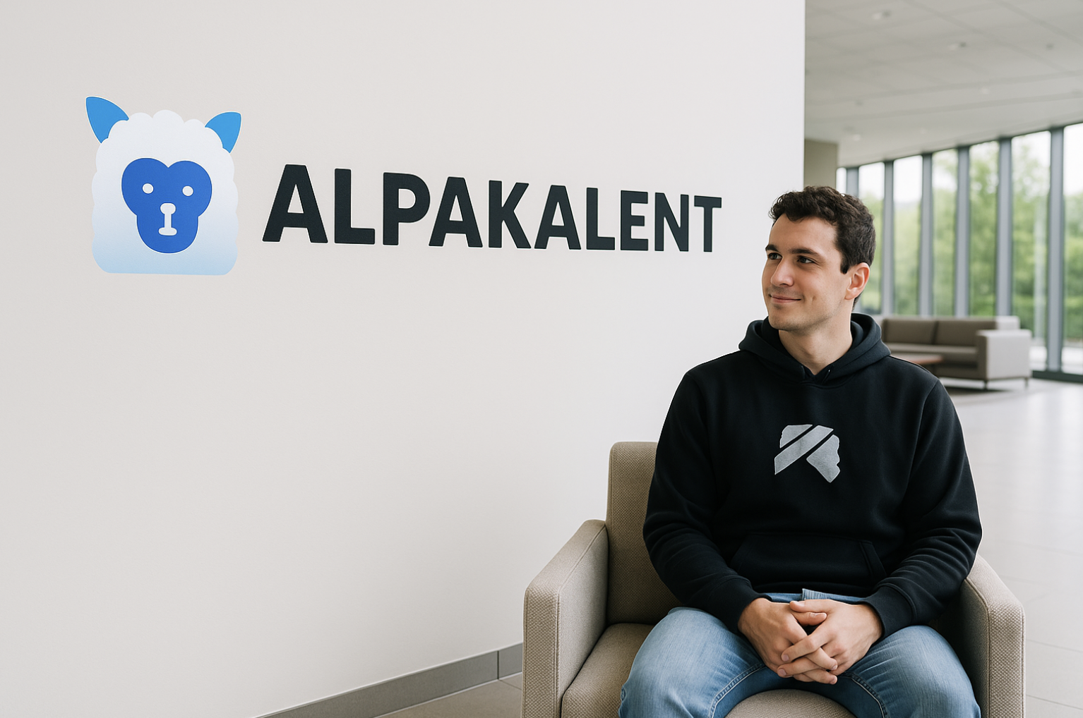 Alpakalent team in the office — solving small company recruiting