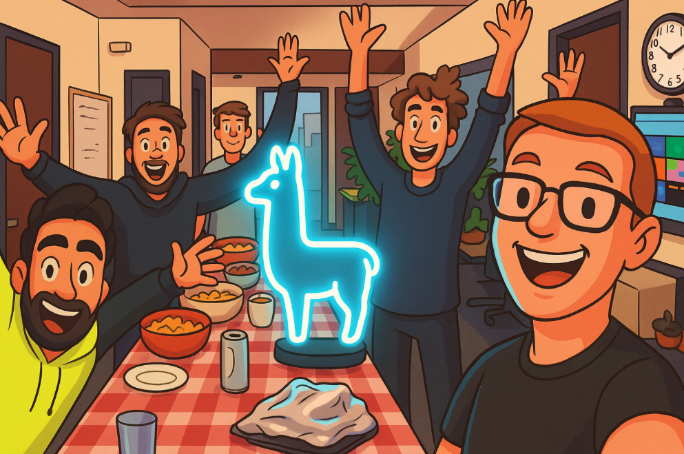 A group of ambitious Data Scientists working hard in a small Company